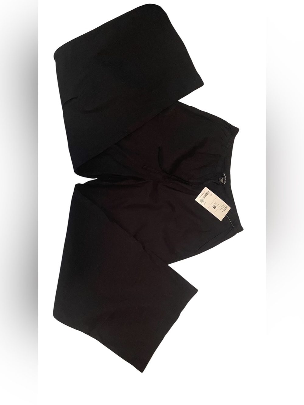 Athleta Black Mid-Rise Wide Leg Pants